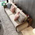 Linen Fabric Sofa Set Solid Wood Sectional Sofa